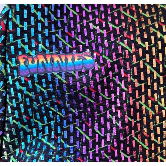 The Finals Funnies GLITZ & GLAM Foil FlutterBack 1pc Swimsuit - Size 30 XXS - Picture 6 of 10